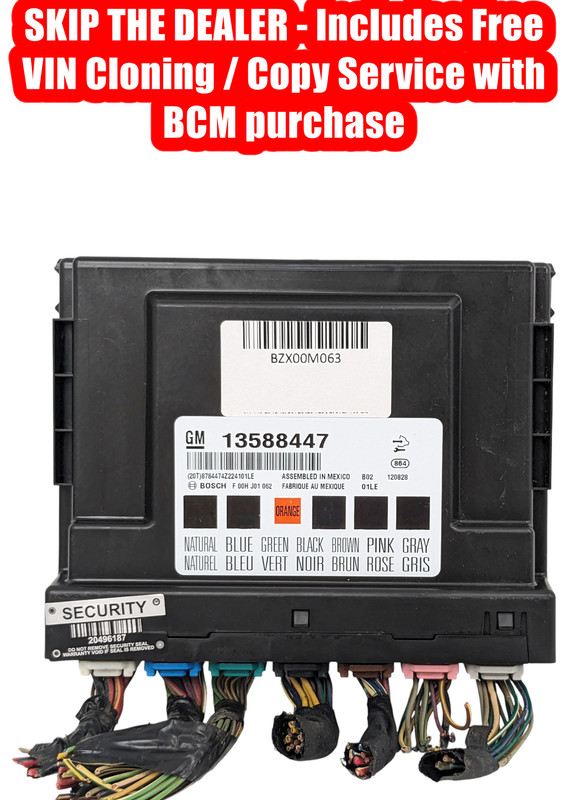 VIN PROGRAMMED PLUG & PLAY BODY CONTROL MODULE CHEVY CRUZE 2013-2017 13588447
