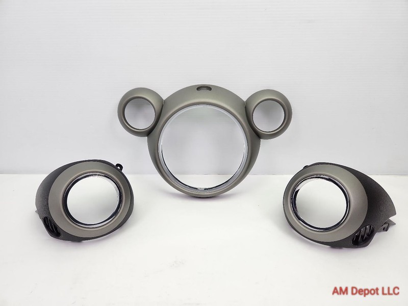 2012 Mini Cooper S Countryman R60 Speedometer Vent Trim Ring Set Anthracite