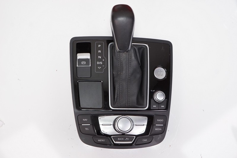 AUDI A6 S6 Shifter Boot Knob Trim Bezel Radio Nav Control Switch OEM 2013 - 2018