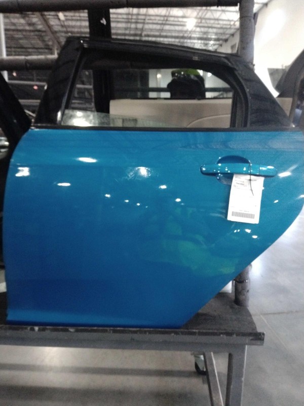 2013 Ford Focus Left Rear Door Blue OEM 198403 76K Miles Used
