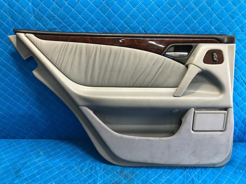 96-02 Mercedes W210 E320 Rear Left LH Driver Trim Panel Cover Gray