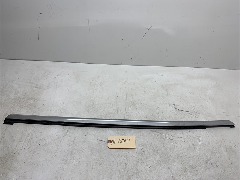 12-16 Tesla Model S REAR DOOR SEAL OUTER BELT CHROME LEFT 6009603-00-D 6041 U8