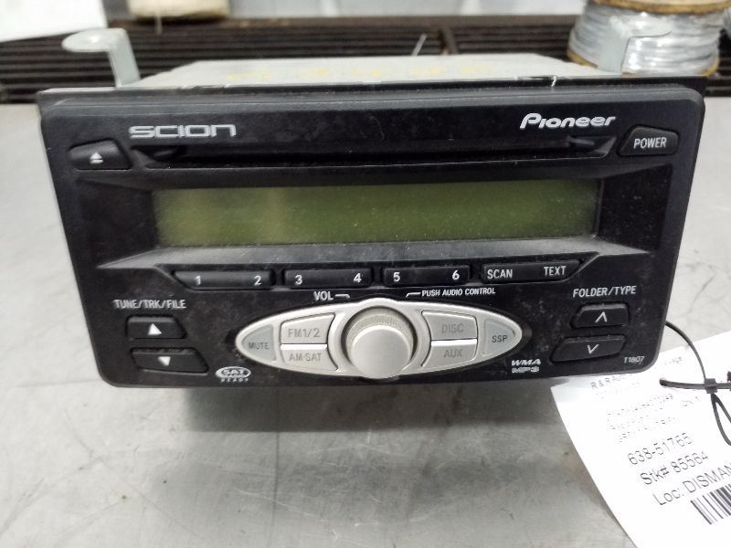 Audio Equipment Radio Receiver Am-fm-cd Fits 06 SCION XB 187201