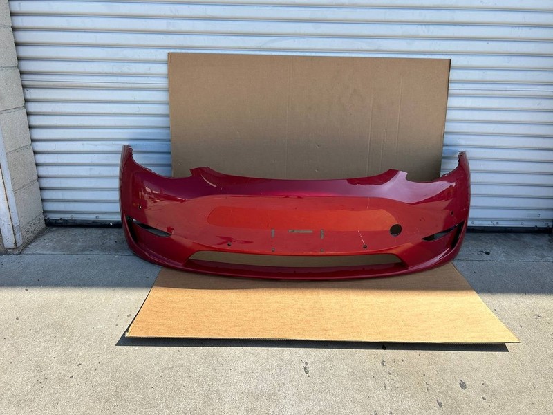 Tesla Model Y 2020-2023 Front Bumper Cover OEM1493745-00-A Red