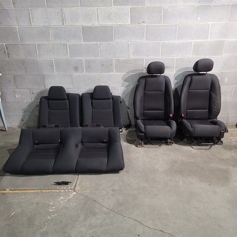 10-14 Mustang GT Coupe Cloth Seats Front Rear Seat Set Aa7485