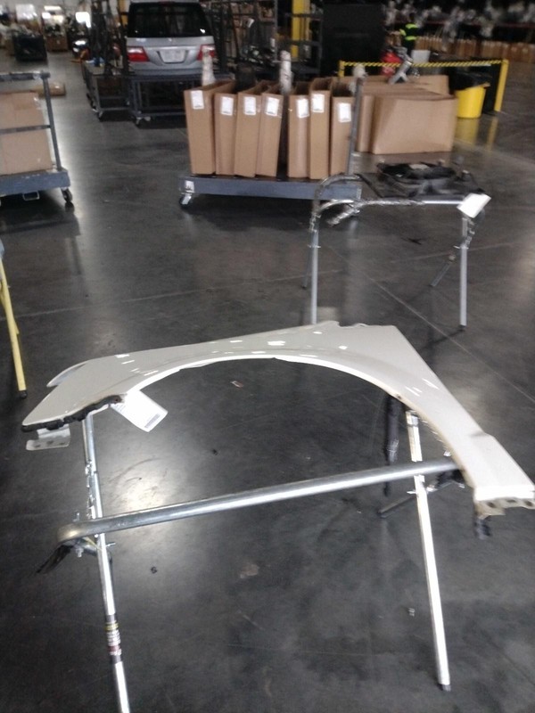 2012 Dodge Caravan Left Fender White 289257 Used 115K Miles OEM Replacement
