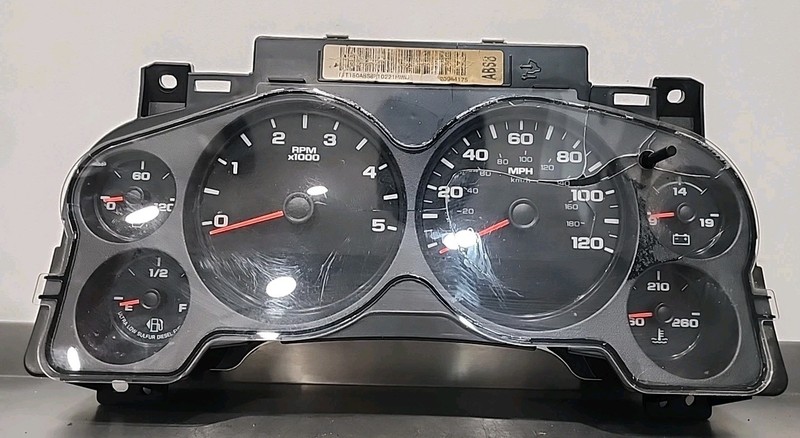 07-12 Chevy Silverado Sierra Duramax Diesel Gauge Cluster 28170268 Unknown Miles