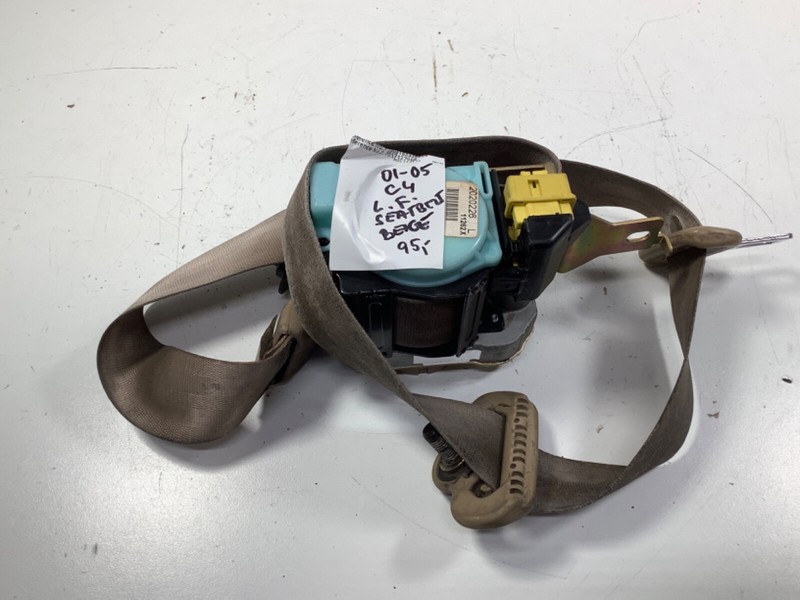 2001-2005 Honda Civic 4DR Left Front Seat Belt BEIGE 04818-S5A-305ZB OEM