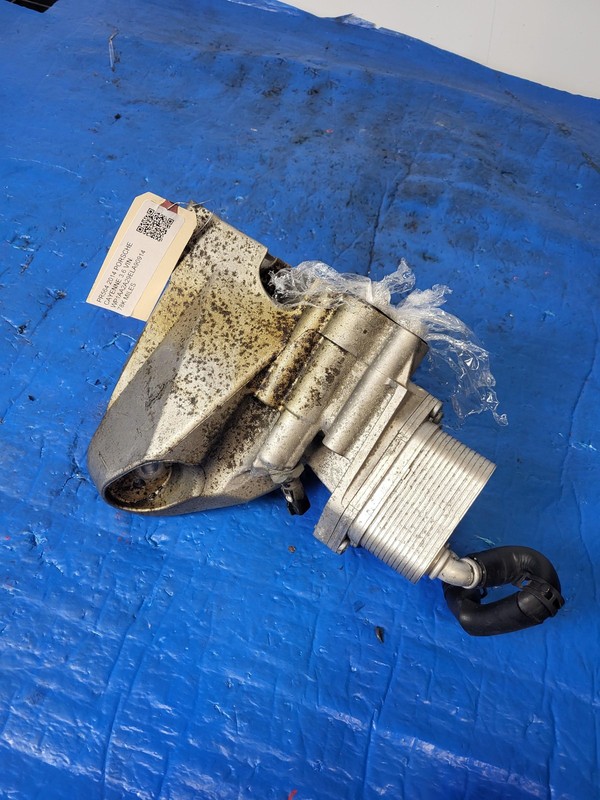 Used Oem Porsche Engine Oil Filter Housing w/ Cooler for 2012-2014 Cayenne 3.6L