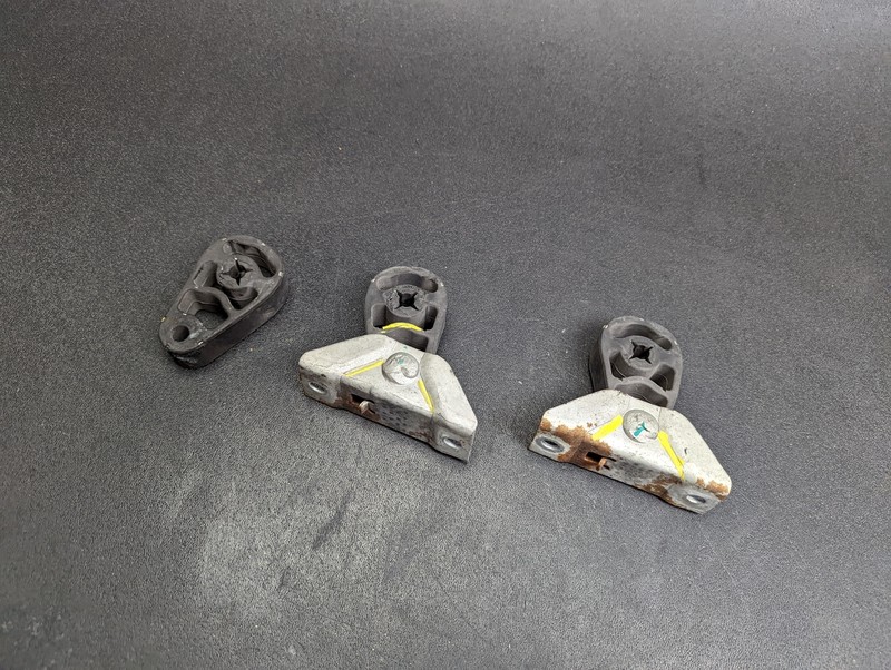 3PC Exhaust Muffler Hangers 2018 BMW X6 18207568777 2015 2016 2017 2019