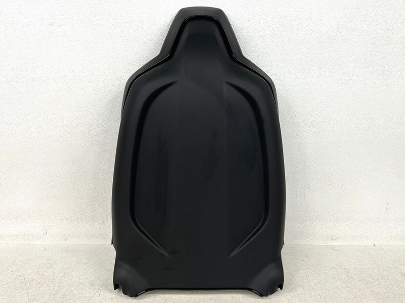 ⭐2012-2016 TESLA MODEL S FRONT LEFT DRIVE SEAT BACK COVER TRIM BLACK OEM LOT2509