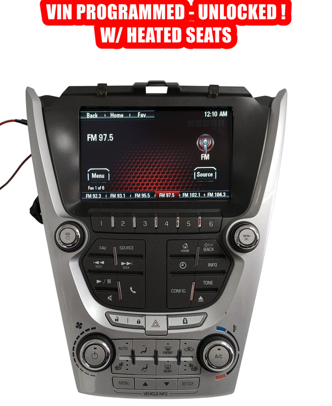 UNLOCKED 12-15 GMC Terrain AC Climate GPS Display Screen Panel CD Radio Stereo