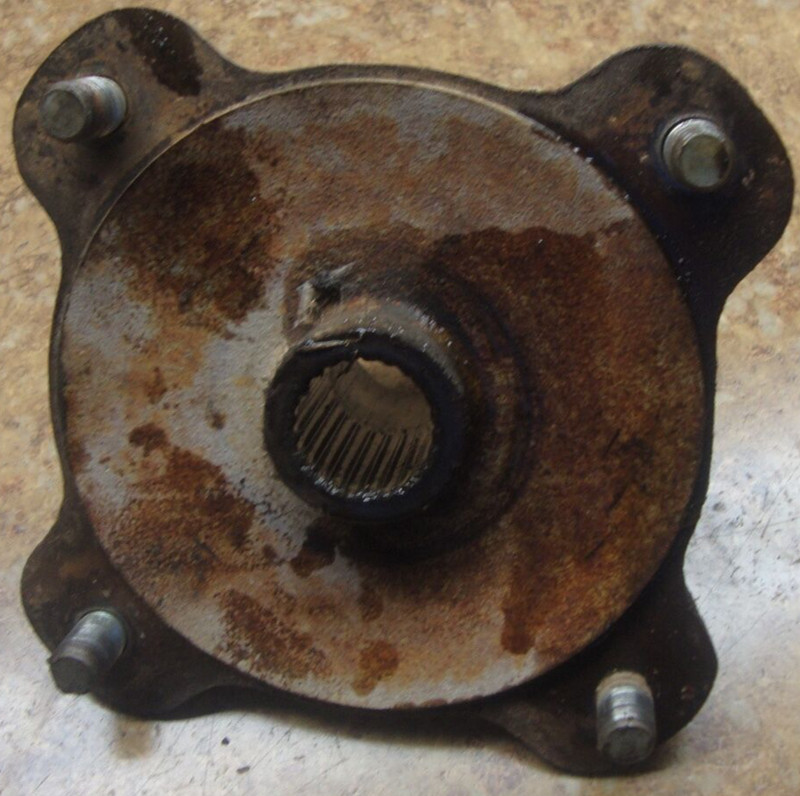 1990 Kawasaki Bayou ATV KLF 300 KLF300 Rear Axle Spindle Hub Wheel Mount Lug 90