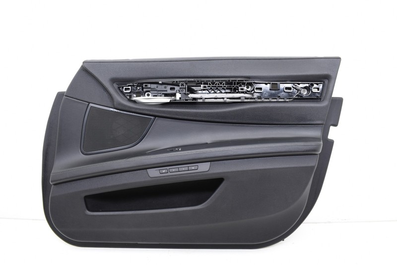 2011 BMW 750i F01 Front Right Passenger Side Interior Door Panel Black OEM KW71