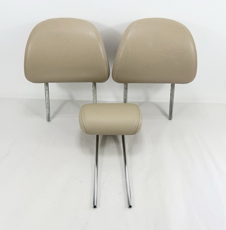 2005-2010 Honda Odyssey 2nd Row Headrest Set of 3 Beige Leather LH RH Middle OEM