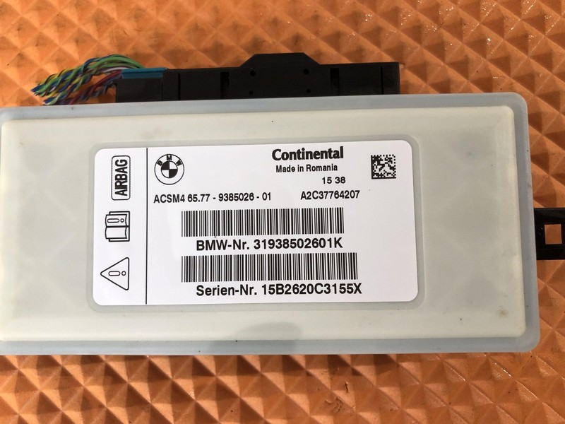 Control Module ACSM4 BMW F30 F32 F22 F10 F12 F13 X3 X4 OEM 9385026 #