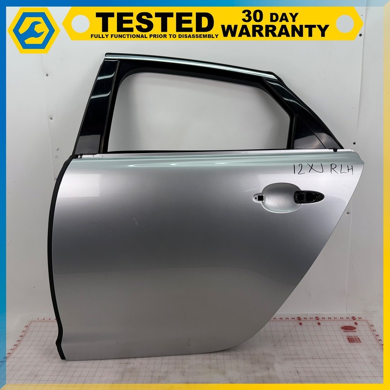 10-15 JAGUAR XJ REAR LEFT DRIVER SIDE DOOR SHELL PANEL SILVER OEM