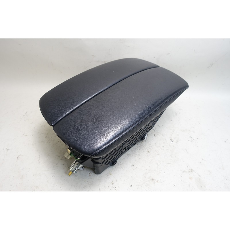 07-14 BMW E70 X5 E71 X6 Front Center Console Armrest Black Nevada Leather OEM