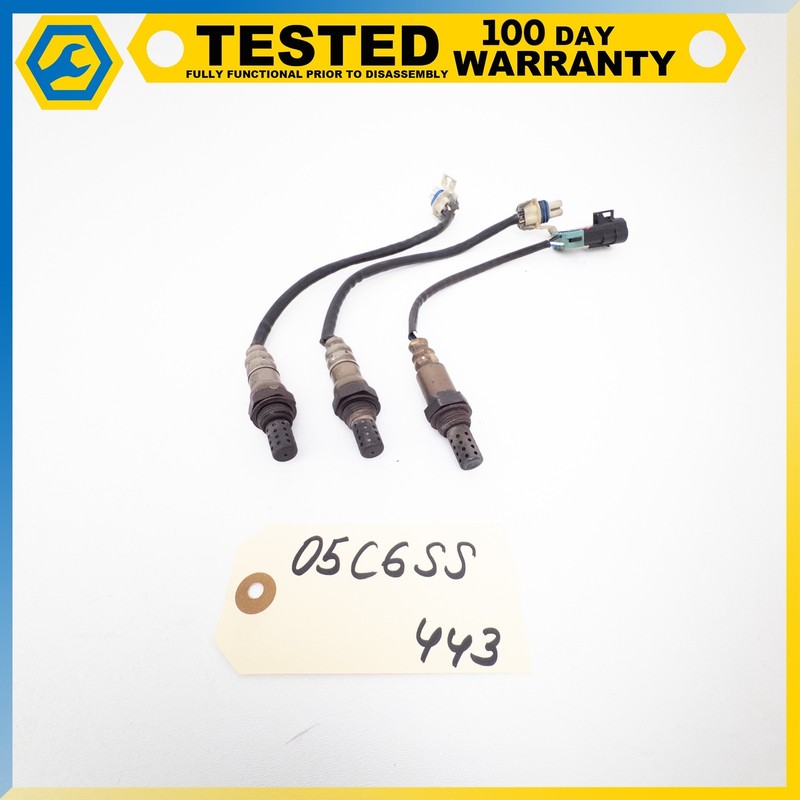 05-07 CHEVROLET CORVETTE C6 6.0L LS2 HEATED OXYGEN 02 SENSOR SET OF 3 OEM