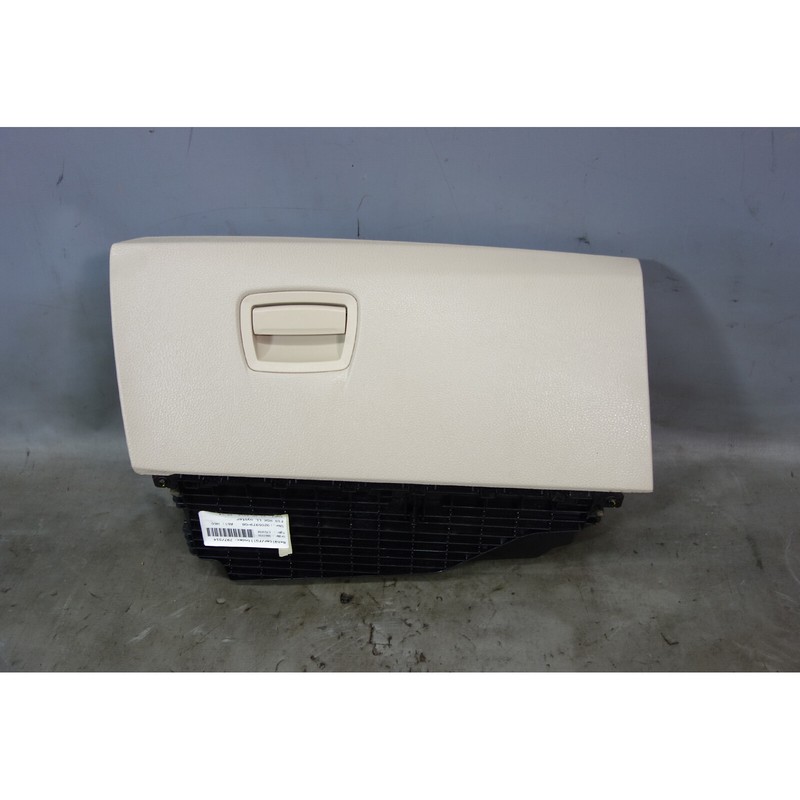 2011-2016 BMW F10 5-Series Front Interior Glove Box Assembly Oyster Beige Vinyl