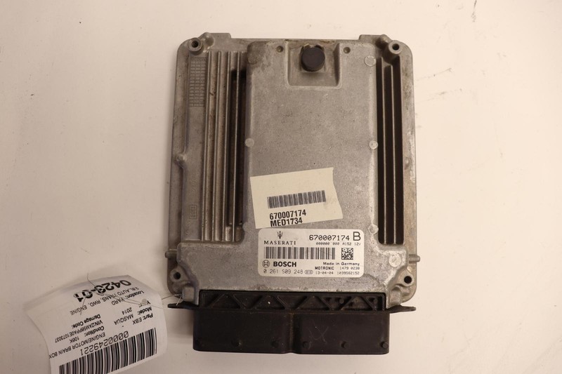 2014-2017 MASERATI QUATTROPORTE 3.8L A/T RWD ECM ENGINE COMPUTER MODULE OEM