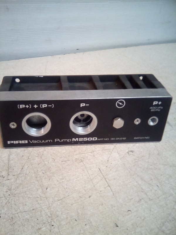 PIAB Vacuum Pump M2500 32.01.012 400kPa 60 Psi