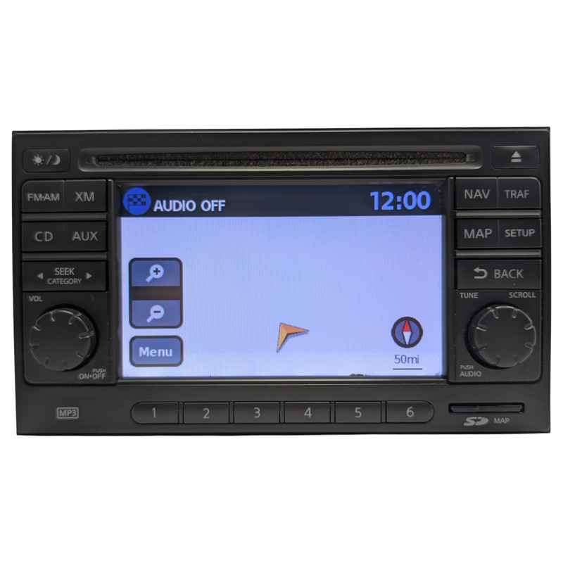 12-15 Nissan Rogue Audio Radio Stereo SAT Display Screen 259151VX0B