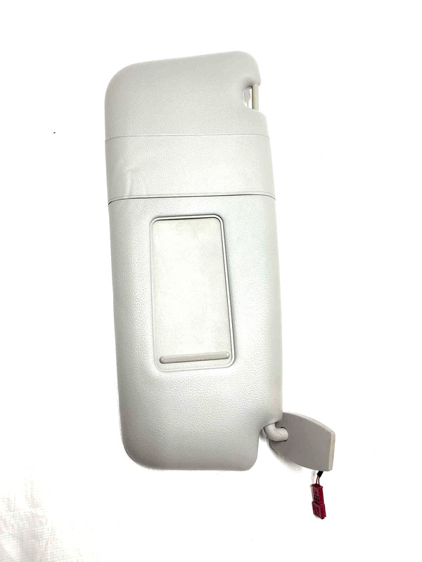 2008 BMW 535i RH Passenger Vinyl Illuminated Sun Visor Light Gray 51167122870