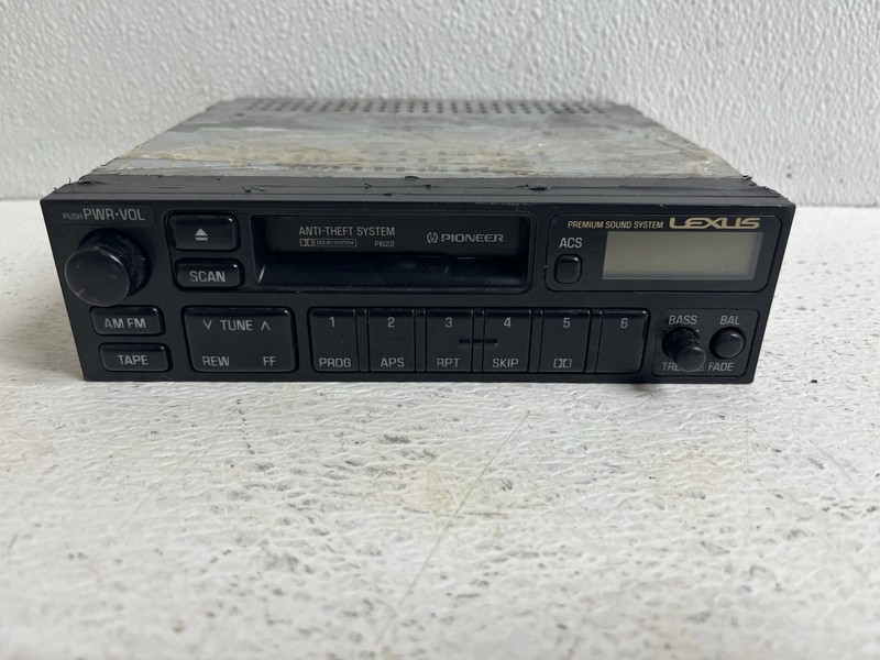 1990-1991 Lexus ES250 Radio Stereo Cassette Tape Deck 86120-32410 AMFM Tuner Oem