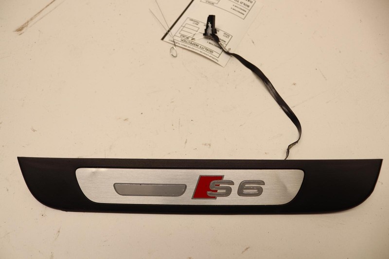 2013-2015 AUDI S6 C7 REAR LEFT SIDE DOOR SILL SCUFF PLATE PANEL OEM