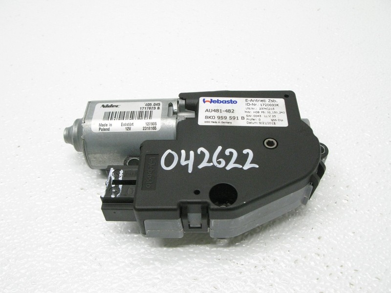 09-16 AUDI B8 A4 QUATTRO SEDAN SUN MOON ROOF CONTROL MOTOR SUNROOF OEM 042622
