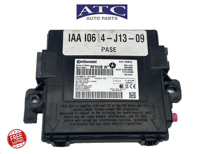 68211125AD KEYLESSS ENTRY COMPUTER CONTROL MODULE FOR 2016-2017 DODGE DURANGO