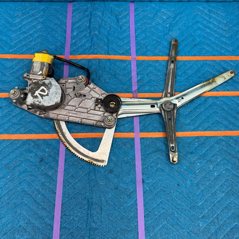 1987–1991 Volvo 780 Bertone Front Passenger Window Regulator With Motor OEM