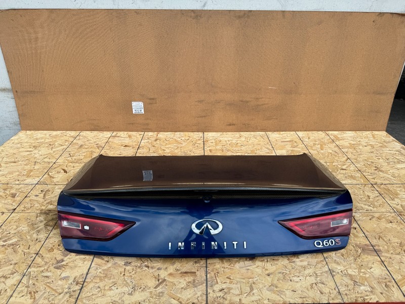 INFINITI Q60 2017-2022 OEM TRUNK DECK LID WITH LIGHTS ASSEMBLY (BLUE)