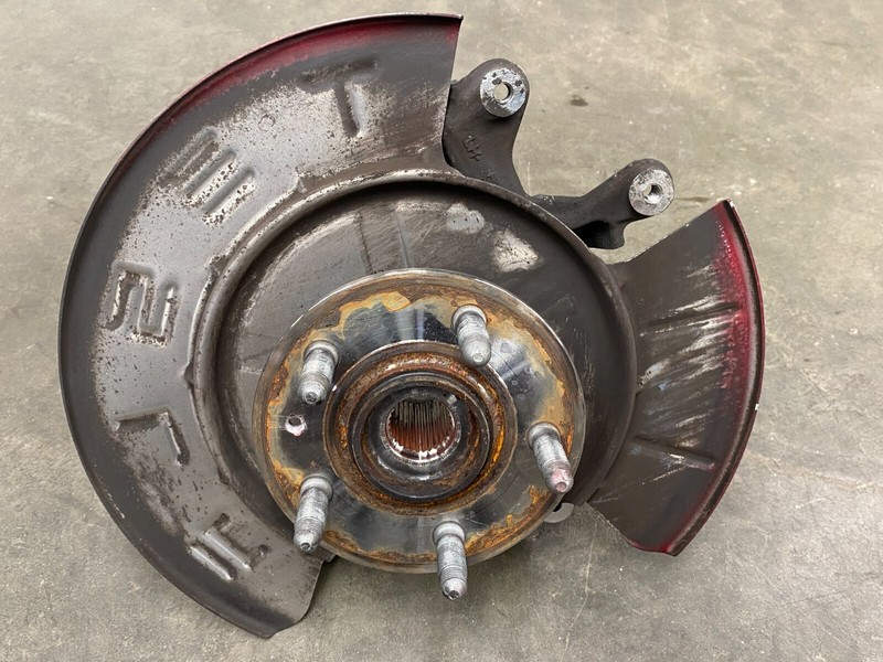 ⭐2012-2015 TESLA MODEL S AWD REAR LEFT DRIVER SPINDLE KNUCKLE HUB OEM LOT2365