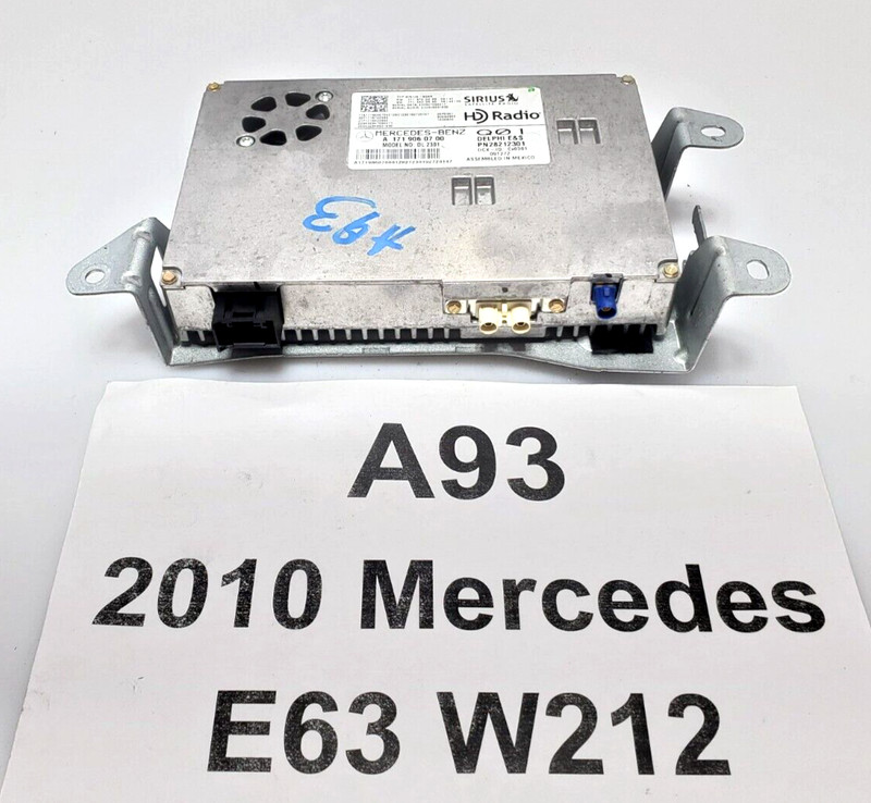 ✅ 10-13 OEM Mercedes W212 E63 AMG Sirius Satellite Radio Receiver Module Unit