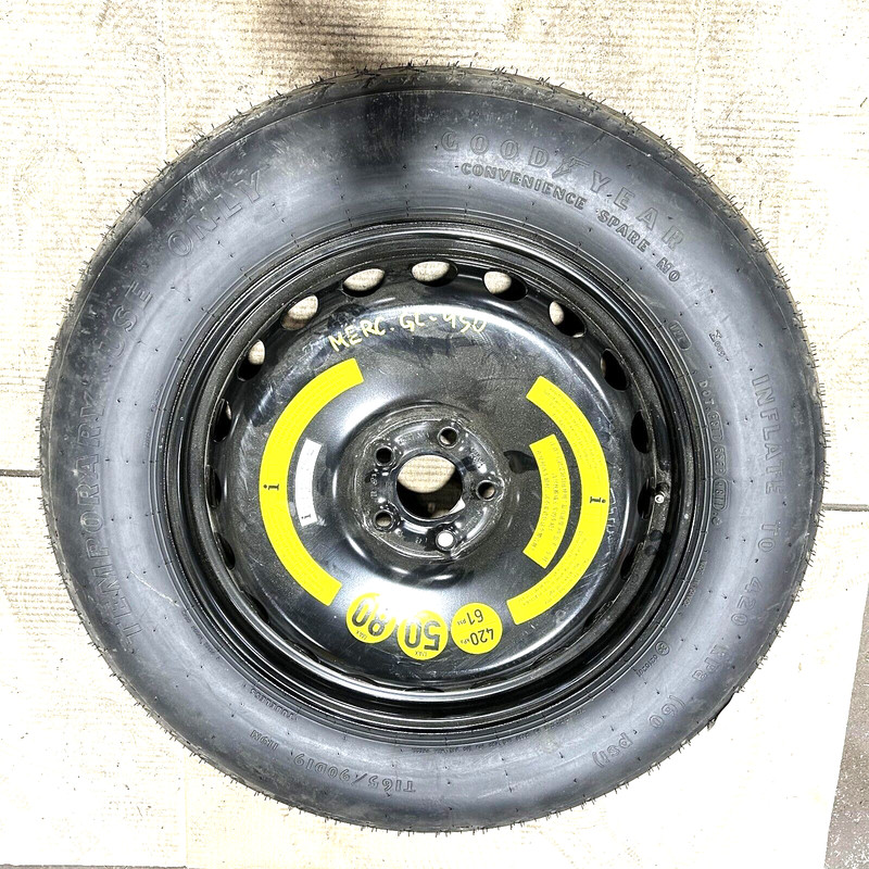 11 - 16 MERCEDES GL450 EMERGENCY SPARE 19X4.5 WHEEL W/ GOODYEAR T165/90D19 TIRE