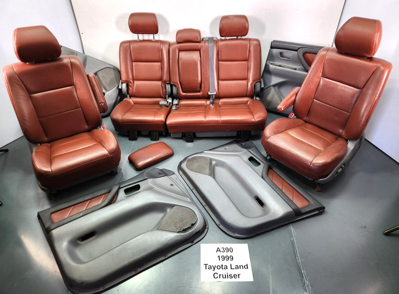 ✅ 98-02 REUP Toyota Land Cruiser J100Front Rear Seats Door Panels Interior RED