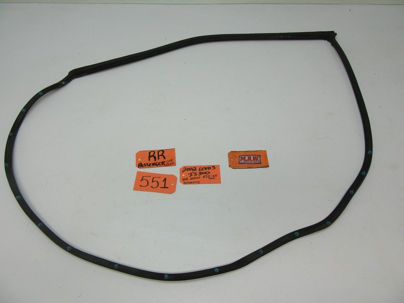 DOOR PANEL RUBBER SEAL WEATHER STRIP PASSENGER RIGHT REAR for 01-05 LEXUS IS300