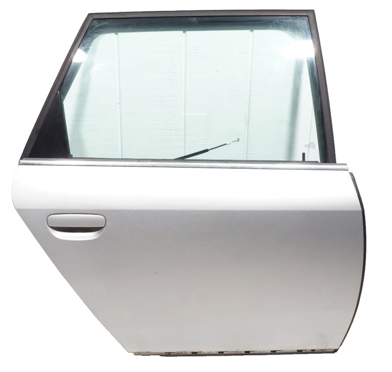 01-05 AUDI ALLROAD REAR RIGHT PASSENGER DOOR COMPLETE SILVER (LY7W/LV7W) OEM