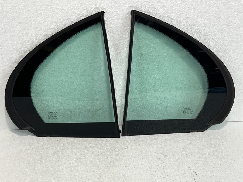 00-02 Jaguar S-Type Driver & Passenger Rear Quarter Vent Glass SET OEM