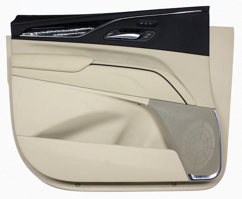 OEM Front Door Trim Panel For Cadillac Escalade Beige with black 85513771