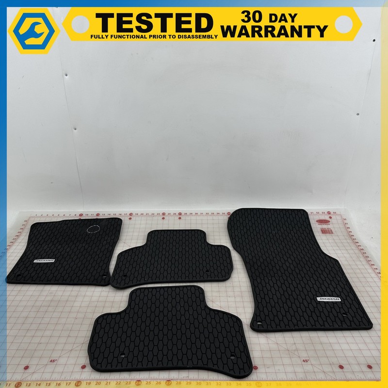 17-20 JAGUAR XE SET BLACK ALL WEATHER SEASON CARPET FLOOR MATS OEM