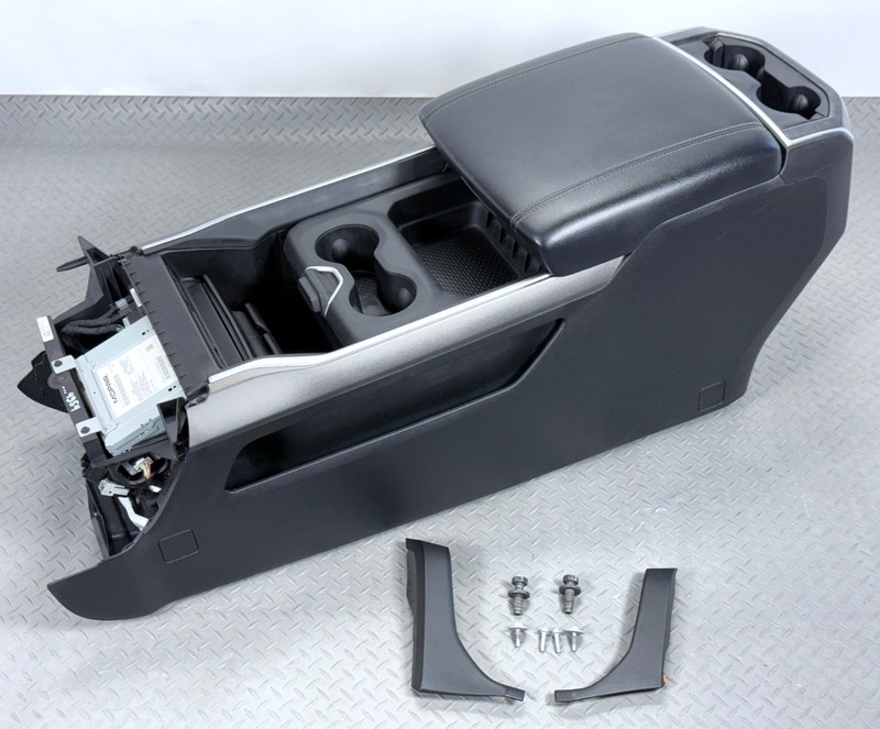 ✅ 19-25 RAM 1500 BIG HORN FLOOR CENTER CONSOLE BLACK ARMREST STORAGE CD-PLAYER