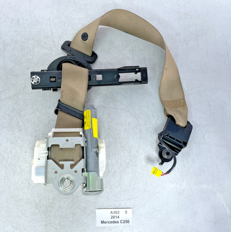 ✅ 08-14 OEM Mercedes W204 C250 Front Right Passenger Seat Belt Retractor Beige