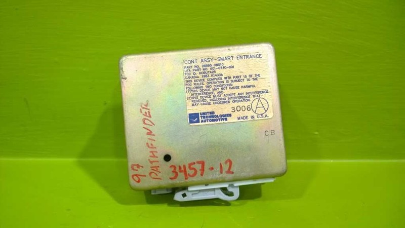 96 97 98 99 PATHFINDER INFINITI THEFT LOCKING MODULE W/O WARNING OEM 3457-12