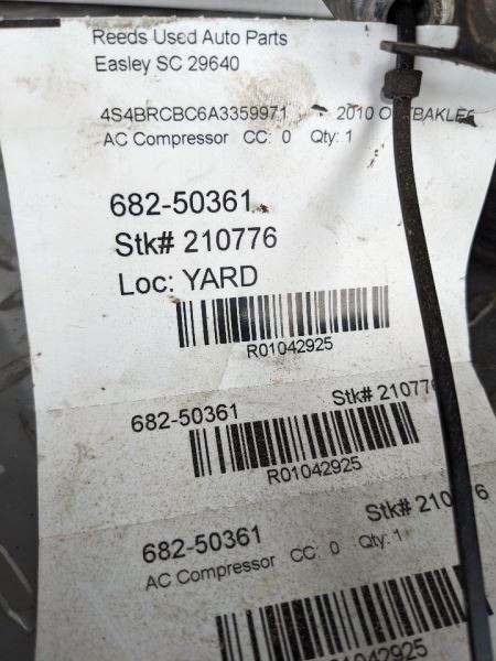 AC Compressor Fits 10-12 LEGACY 1042925