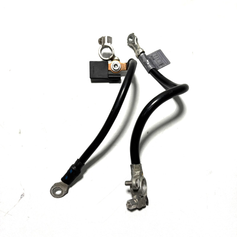 π 10-18 MERCEDES E350 POSITIVE PLUS & NEGATIVE BATTERY TERMINAL WIRE CABLE OEM
