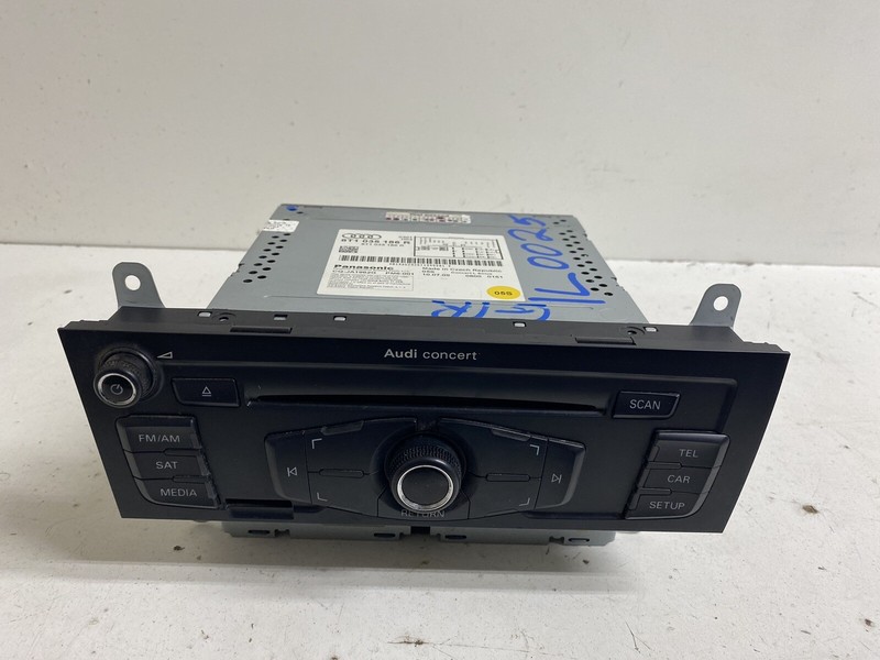 2010-2012 Audi A4 Concert Audio 8T1 035 186 R Radio Stereo 2 DIN Disc CD Player