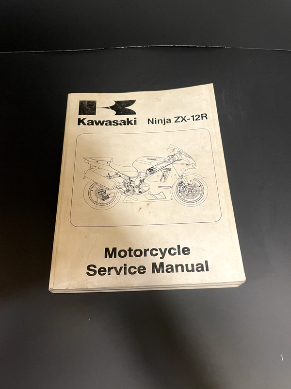 2002 Ninja ZX-12R Kawasaki OEM Motorcycle Service Manual 99924-1278-01